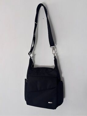 Travelon Anti-Theft Crossbody Bag Zip Adjustable Strap Black Travel Pockets